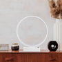Opviq Halka - 13308 Lámpara de mesa blanca metálica